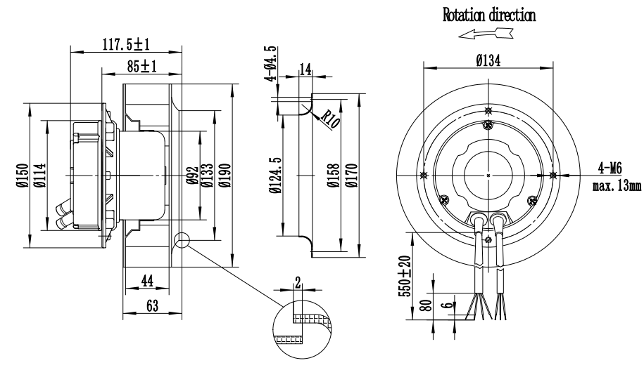 HW2EC190/092/I/1P063 чертеж