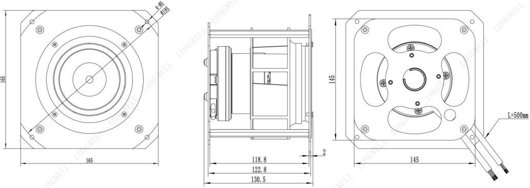 LWBE3G133-072PS-03 LongWell чертеж