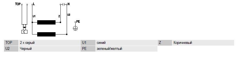 G4E280-CA21-01 Ebmpapst электрическая схема