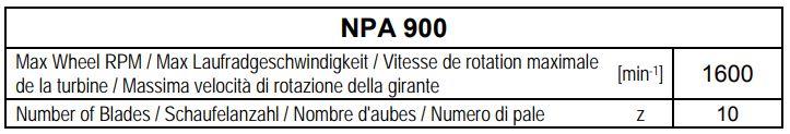 Рабочее колесо центробежное Comefri NPA-900